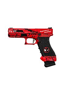 Ascend Airsoft x WE 17 Series Gas Blowback Pistol ('Superhero Landing' New  - Red - DP17)