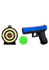 Vigor 17 Series Metal Spring Pistol with 6.5inch Sticky Target and 1000 0.12g BB Pellets