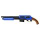 Double Eagle M47C1 Pistol-Grip Tactical Pump-Action Spring Airsoft Shotgun - Blue (M47C1-BL)