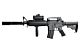 airmaX M4 LPAEG Beginner Kit with mock scope, grip, silencer, battery, and charger included