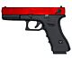 Huntsman Tactical  H18c Gas Blowback Semi/Full Auto. Pistol (Metal Slide - Polymer Body - with Case - Red)