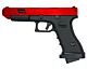 Huntsman Tactical H34 Gas Blowback Pistol (Slide and Body Polymer - Red)