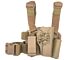 Big Leg Holster 1911 with Two Pouches (Hard - Right Hand - Tan - Long)