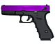 Huntsman Tactical  H18c Gas Blowback Semi/Full Auto. Pistol (Metal Slide - Polymer Body - with Case - Purple)