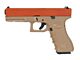 Huntsman Tactical H17 Gas Blowback Pistol (Metal Slide - Polymer Body - with Case - Red)