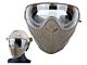 Big Foot Piloteer Vented Full Face Mask (Clear Lens - Tan)