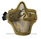 Lower Mesh Mask (Mouth and Nose Protection) with Cotton Strap (Tan)