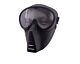 Big Foot Small Flying Mask with Nylon Goggle (Black)