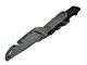 ACM Rubber Knife with Hard Belt Holster (Black)