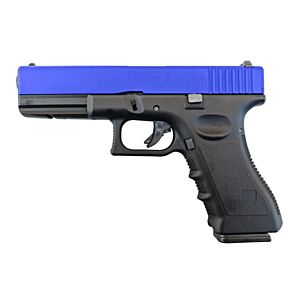 Huntsman Tactical H17 Gas Blowback Pistol (Metal Slide - Polymer Body - with Case - Blue)