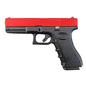 Huntsman Tactical H17 Gas Blowback Pistol (Metal Slide - Polymer Body - with Case - Red)