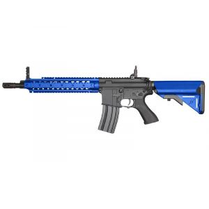 Cyma M4 Long UX (Nylon Fibre - Mosfet/QD Spring - Inc. Bat. & Charger - CM622) Blue