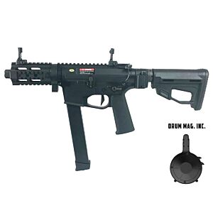 Ares M45X-S with EFCS Gearbox (Black - AR-083E - With Drum Magazine)