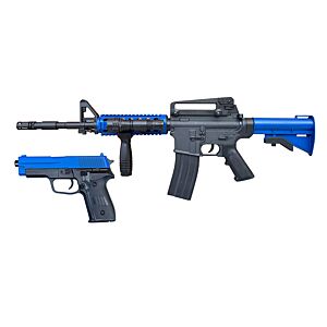 Vigor M4 RIS Spring Rifle and 226 Series Spring Pistol (Duel Pack - Two Ton Blue - 9903)