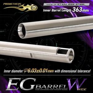 Laylax Stainless Steel Inner Barrel for AEG Type W (6.03mm - 363mm)