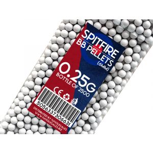 Spitfire BB Pellets 0.25g (2500 Bottle - White)