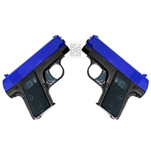 Galaxy G9 Spring Metal Pistol (G9 - Blue) Pack of Two (Bundle Deal)