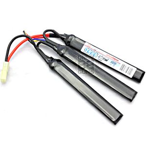 11.1v 1000 mAh 20C+ Continuous Discharge Lipo Battery (3 Way)
