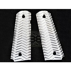 FMA CNC Aluminium 1911 MEU Grip Cover (Silver) (TB340)