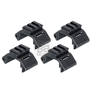 Ares Amoeba Handguard Rail Unit (Black - 4 Pieces Set) (AM-DH-011-BK)