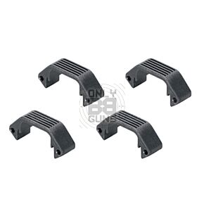 Ares Amoeba Handguard Half Unit (Black - 4 Pieces Set) (AM-DH-015-BK)