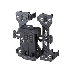APS 8 Round Quad-Load Shotgun Shell Plate Holder with Belt Loop (Black/Carbone Fire - Caddy)