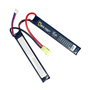 Big Foot Heat 2000mAh 7.4v 20c (10x20x125mm - Mini-Tamiya x 2)