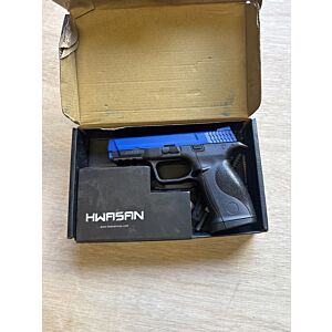Hwasan M&P NBB CO2 Pistol - In pieces - Two-tone blue slide - Unknown condition