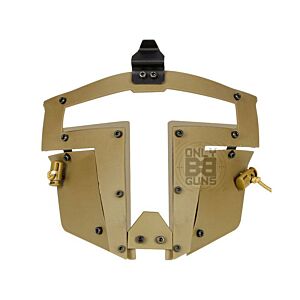 Big Foot Spartan Clear Glass Face Mask (Tan)