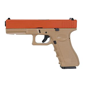 Huntsman Tactical H17 Gas Blowback Pistol (Metal Slide - Polymer Body - with Case - Red)