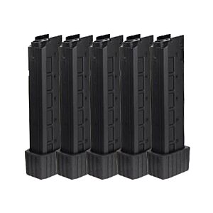 Arrow Dynamic Arms A9 AEG SMG Magazine (5pcs Box Set - Medium - 80 Rounds - Black - Ares - MAG-B-A9-M)