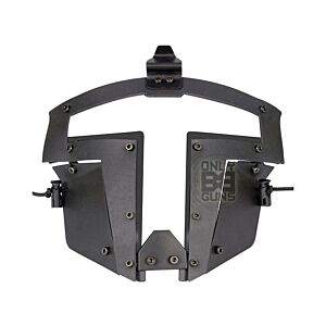 Big Foot Spartan Clear Glass Face Mask (Black)