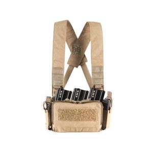 Big Foot D3CRM Chest Rig Vest (with Three Magazine Pouch - Tan)