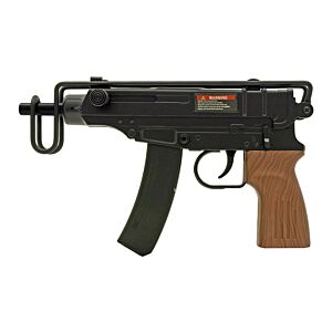 Double Eagle M37F 61 Series Spring Powered SMG (Black/Faux Wood - M37F)