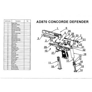 Concorde Defender Cal.50 Repair Kit