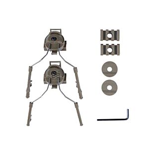 Big Foot Fast Helmet Accessory Head Set (with Rail - Tan)