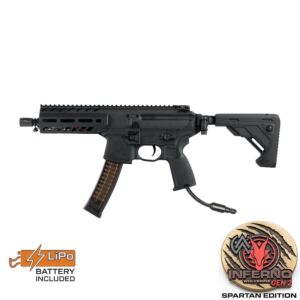 Sig Sauer MPX Sub-Machine Gun (Black) with Pre-Installed Wolverine INFERNO Gen 2 Engine, Spartan Board & FCU Battery