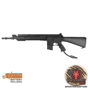 Double Bell M16 SPR MOD2 DMR (Full Metal CNC - 053) with Pre-Installed Wolverine INFERNO Gen 2 Engine, Spartan Board & FCU Battery