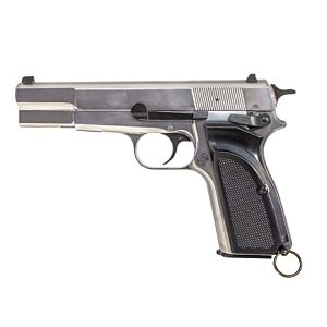 WE Hi-Power Browning MK3 Gas Blowback Pistol (Silver)