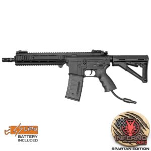 Double Bell L119A2 Style Neptune SAS (Metal - Black - 41) with Pre-Installed Wolverine INFERNO Gen 2 Engine, Spartan Board & FCU Battery