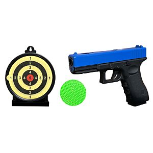 Vigor 17 Series Metal Spring Pistol with 6.5inch Sticky Target and 1000 0.12g BB Pellets