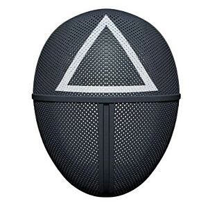 ACM Squid TV drama Guard Face Mask (TRIANGLE - Hard Black Mask)