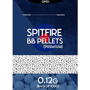 Spitfire BB Pellets 0.12g (1000 Printed Bag - White)