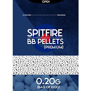 Spitfire BB Pellets 0.20g (1000 Printed Bag - White)