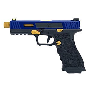 APS Bumblebee XX Co2 Blowback Pistol (1 Short Mag and 1 Long Mag - Gold - ACP620)