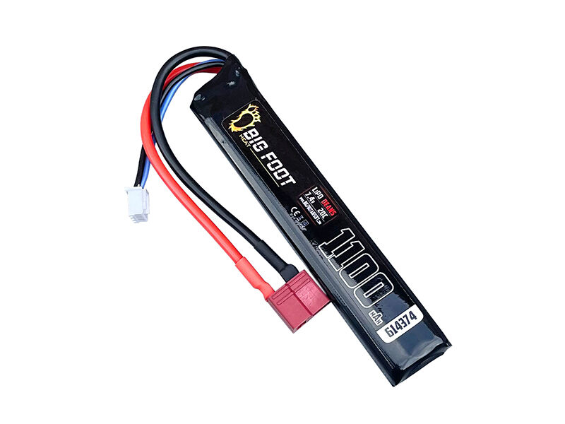 Big Foot Heat Lipo Battery 1100 mAh 7.4v 20c (Stick - 100mm - VZ58 Compatible - DEANS)